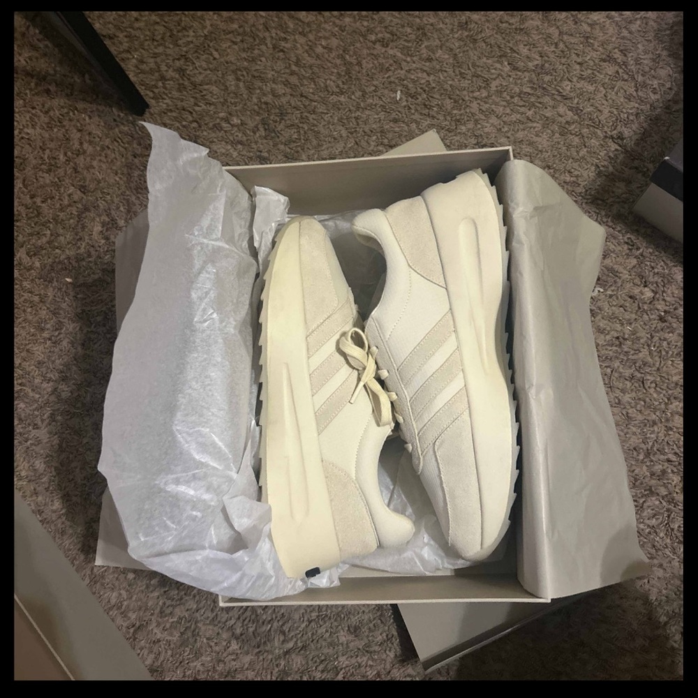 Adidas Fear of God Athletics x Los Angeles Runner 'Pale Yellow' Size 13.5 Used